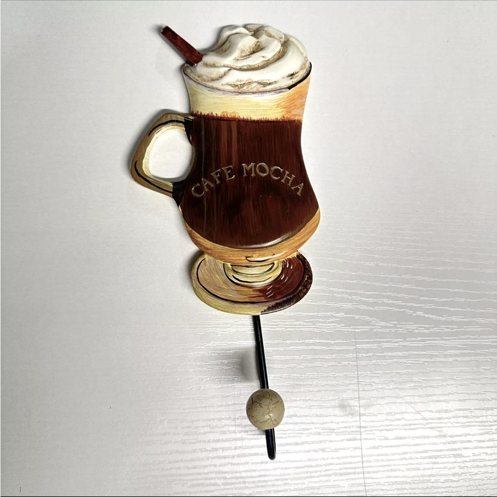 Vintage Cafe Mocha Wall Hook 2004 Lisa Audit By Applejack Coffee Kitchen